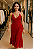 Vestido Longo Vermelho de Crochê - Imagem 1