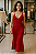 Vestido Longo Vermelho de Crochê - Imagem 2