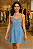 Vestido Azul com Detalhes de Cordão - Imagem 1