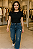 Calça Jeans Wide Leg - Imagem 1