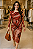 Vestido Midi Estampado Abstrato - Imagem 1