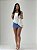 Short Saia Jeans com Brilhos - Imagem 1
