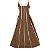 Vestido Listrado Marrom - Imagem 2