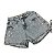 Shorts Jeans Bordado de Flores - Imagem 2