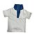 Blusa Branca com Gola Azul - Imagem 2