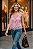 Blusa Regata Rosa com Amarração - Imagem 1