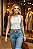 Cropped Esportivo Branco - Imagem 1