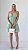 Vestido Floral Verde Menta - Imagem 1