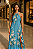 Vestido Longo Floral Azul - Imagem 1