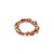 Pulseira 4 fios miçangas rosa e dourado - Imagem 1