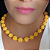 Colar de bolas miçangas amarelo - Imagem 1