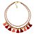 Colar duplo miçangas etassel vermelho - Imagem 2
