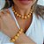 Conjunto colar + pulseira bola amarela Vestopazzo - Imagem 3