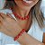 Conjunto colar + pulseira bola vermelha Vestopazzo - Imagem 1