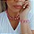 Conjunto colar + pulseira bola rosa Vestopazzo - Imagem 3