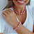 Conjunto colar + pulseira bola rosa Vestopazzo - Imagem 2