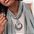 Colar echarpe cinza lua alumínio Vestopazzo - Imagem 2