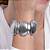 Pulseira Elástica com Placas Abauladas em alumínio - Imagem 2