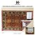 TAPETE PERSA AZUL MARINHO, OFF WHITE E VINHO – 1,10M X 0,65M - Imagem 1