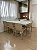 MESA DE JANTAR LIFE BRETON RETANGULAR EM LACA BRANCA E VIDRO PROTETOR – 1,80 M (C) - Imagem 3