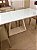 MESA DE JANTAR LIFE BRETON RETANGULAR EM LACA BRANCA E VIDRO PROTETOR – 1,80 M (C) - Imagem 7