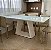 MESA DE JANTAR LIFE BRETON RETANGULAR EM LACA BRANCA E VIDRO PROTETOR – 1,80 M (C) - Imagem 6