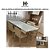 MESA DE JANTAR LIFE BRETON RETANGULAR EM LACA BRANCA E VIDRO PROTETOR – 1,80 M (C) - Imagem 1