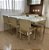 CADEIRAS CARLA TODA REVESTIDA EM COURO OFF WHITE PESPONTADO – 6 CADEIRAS - Imagem 2