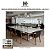MESA DE JANTAR MICASA EM LACA BRANCA BRILHANTE BASE TRIANGULAR CENTRAL – 2,81 M (C) - Imagem 1