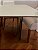 MESA DE JANTAR EM LACA BRANCA COM 2 BASES DE VIDRO CRISTAL – 2M (C) - Imagem 5