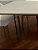 MESA DE JANTAR EM LACA BRANCA COM 2 BASES DE VIDRO CRISTAL – 2M (C) - Imagem 3