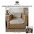 POLTRONA SIERRA MÓVEIS BASE EM FIBRA NATURAL ESTOFADA EM JACQUARD OFF WHITE – O PAR - Imagem 1