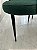 CADEIRAS DE JANTAR “TINA” EM TECIDO VERDE BASE PRETA – 8 CADEIRAS - Imagem 5