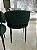CADEIRAS DE JANTAR “TINA” EM TECIDO VERDE BASE PRETA – 8 CADEIRAS - Imagem 6
