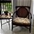 CADEIRA ARTEFACTO BASE EM MADEIRA ESTOFADA EM JACQUARD - Imagem 6