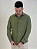 Camisa M/L de Algodão Rústico Verde Militar - Imagem 2