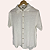 Camisa de Algodão Rústico Off White - Imagem 4