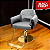 Poltrona Profissional Majesty  Gray Gold com Base Redonda - Imagem 1
