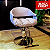 Poltrona Profissional Elegance Gray com Base Redonda - Imagem 1