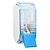Porta Sabonete Líquido e Álcool em Gel Premisse Urban Compacto Glass Azul 400ml - Imagem 1