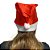 Gorro Natalino Vermelho Cetim - Imagem 2