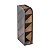 Organizador Plástico Vertical 5 Divisórias Preto BRW - Imagem 1