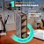 Organizador Plástico Vertical 5 Divisórias Preto BRW - Imagem 2