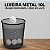 Lixeira de Metal Nobre Preta 10L - Imagem 2