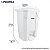 Lixeira Plástica com Pedal Nobre Branco 50L - Imagem 2