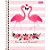 Caderno Espiral Univ. Capa Dura 10 Matérias 160 Fls Aloha 02 -  flamingo Tilibra - Imagem 1