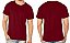 Camiseta Algodão Premium Masculina Bordô - Imagem 3