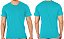 Camiseta Algodão Premium Masculina Azul Turquesa - Imagem 3