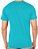 Camiseta Algodão Premium Masculina Azul Turquesa - Imagem 2