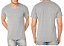 Camiseta Algodão Premium Masculina Cinza Mescla - Imagem 3